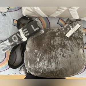 Grey suede koala Kansas handbag
